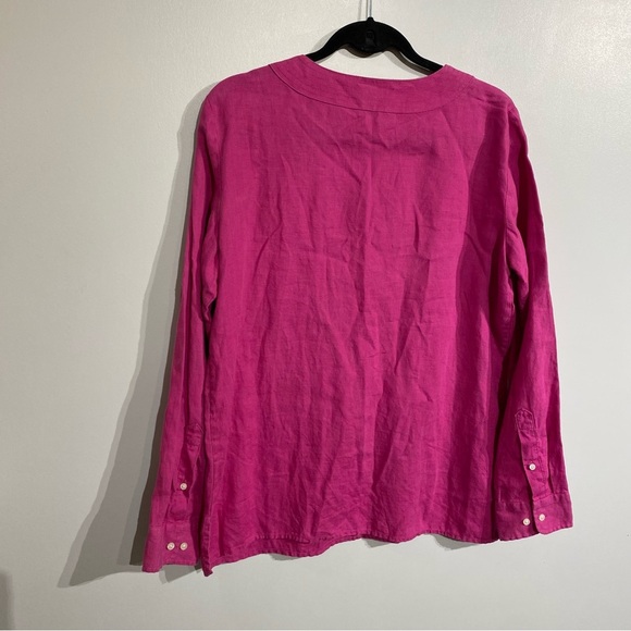 Lauren Ralph Lauren Linen blouse fushia pink - Picture 5 of 14